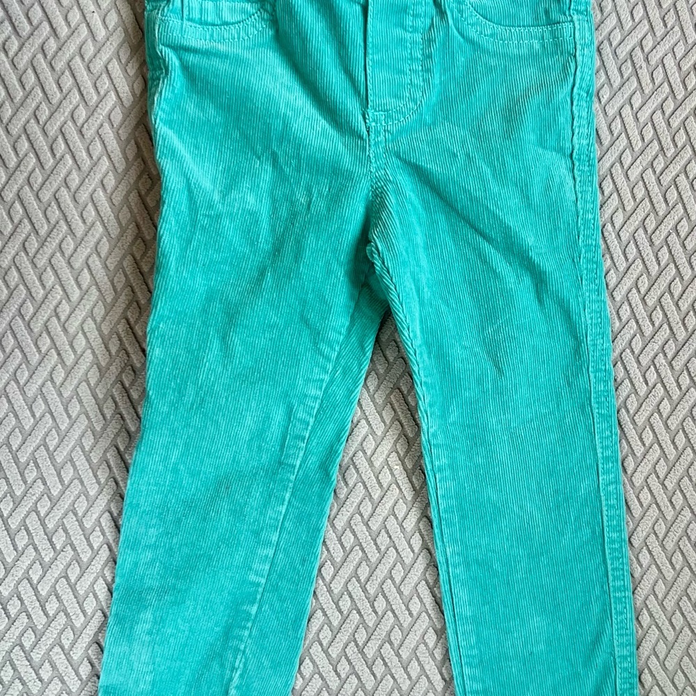 Kids Teal Corduroy Pants